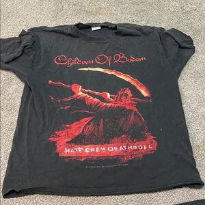 Black and Red Graphic T-Shirt